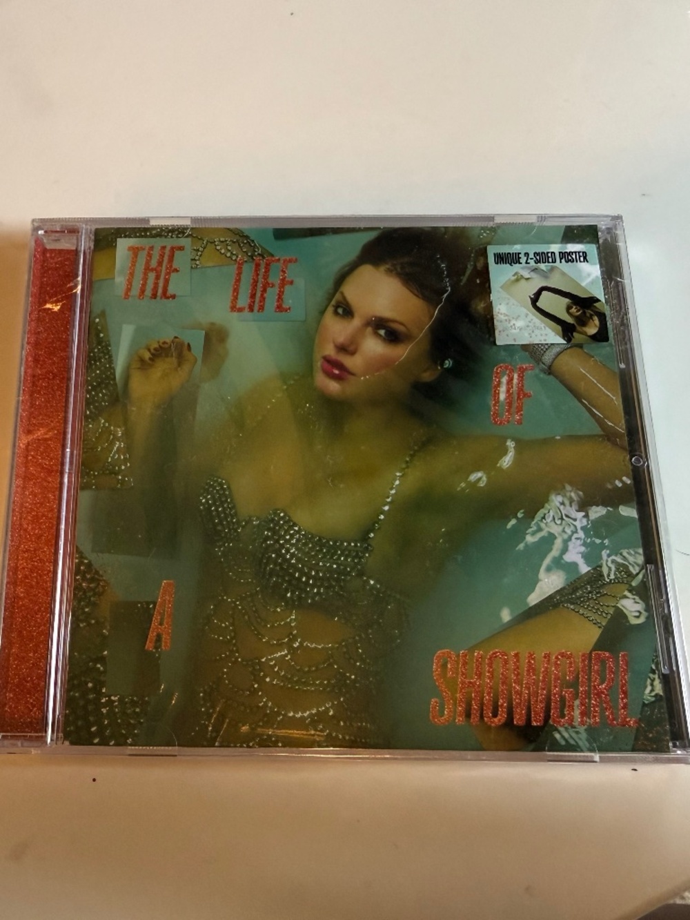 Taylor Swift Life of a Showgirl CD w/ Double Sided Poster